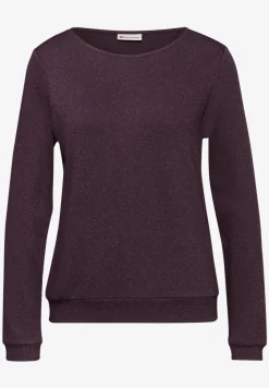 Glitzer Strick-Look Shirt