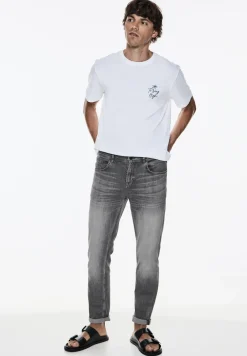 Graue Regular Fit Jeans