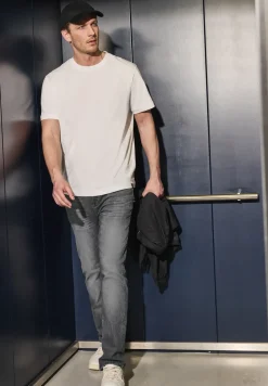 Graue Regular Fit Jeans