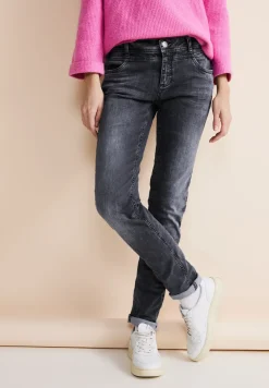 Graue Casual Fit Jeans