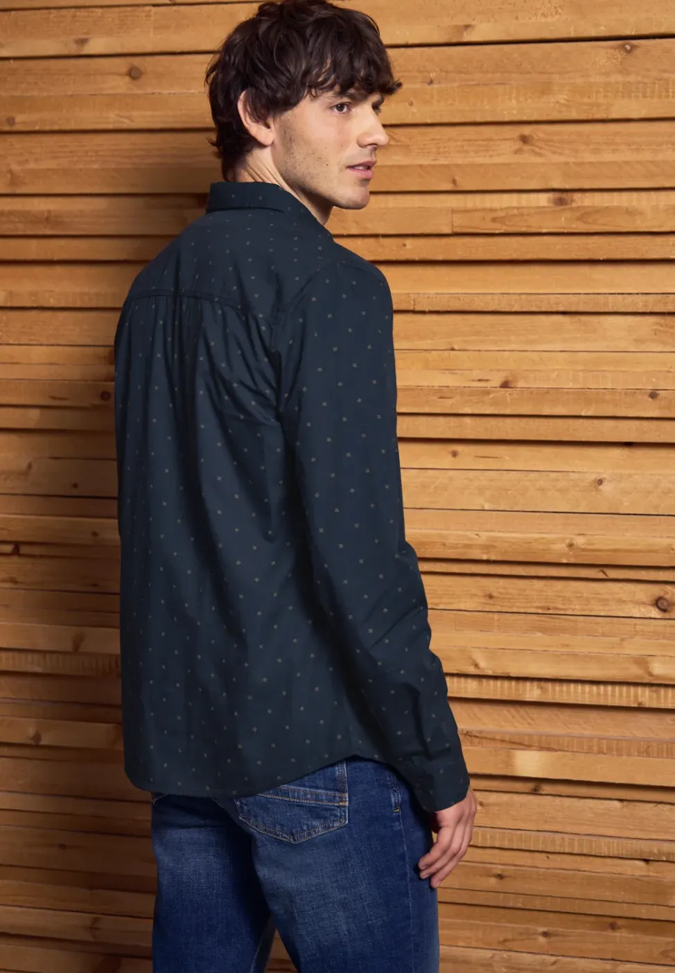Hemd mit Minimal Print