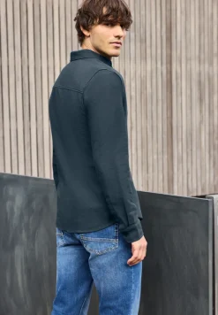 Hemd mit Piqué Struktur