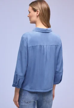 Hemdbluse im Washed-Look