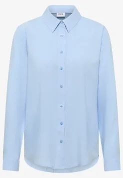 Hemdbluse in Unifarbe