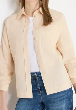 Hemdbluse in Unifarbe