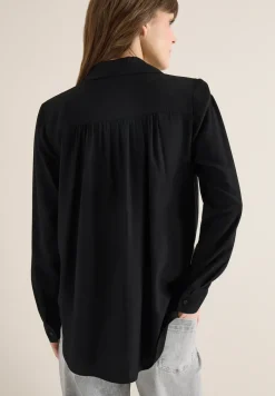 Hemdbluse in Unifarbe