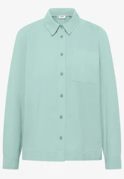 Hemdbluse in Unifarbe