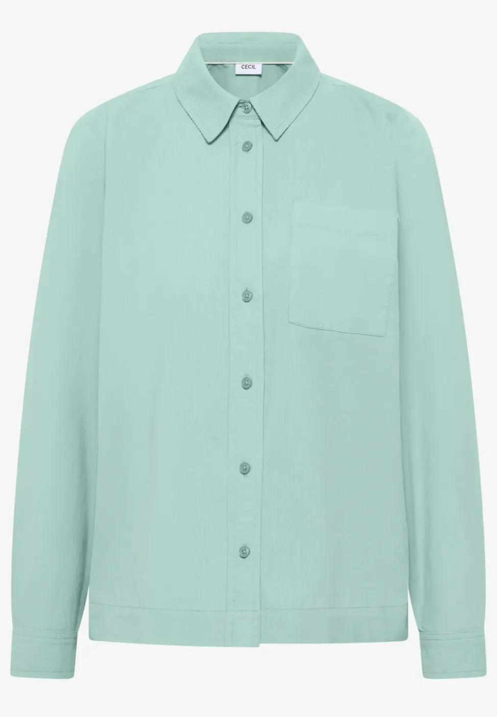 Hemdbluse in Unifarbe