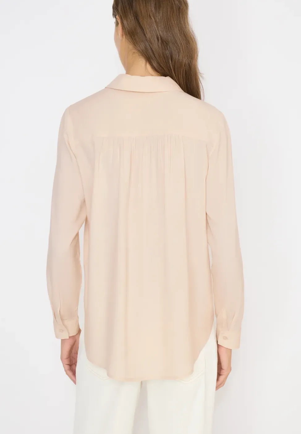 Hemdbluse in Unifarbe