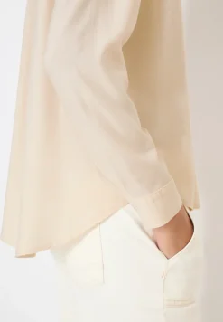 Hemdbluse in Unifarbe