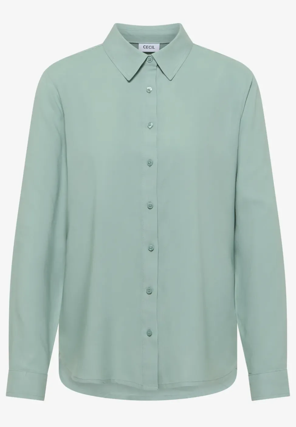Hemdbluse in Unifarbe