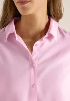 Hemdbluse in Unifarbe