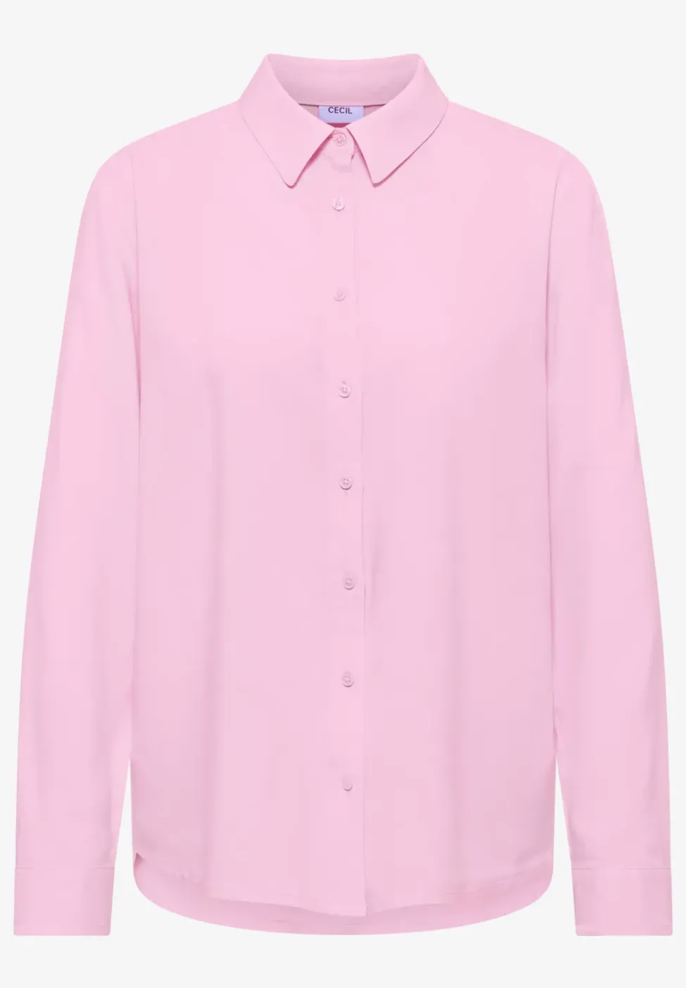Hemdbluse in Unifarbe