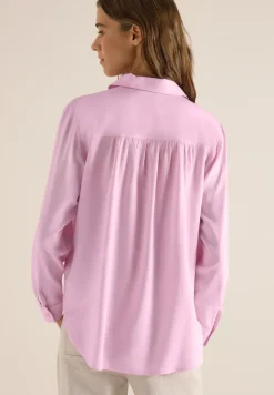 Hemdbluse in Unifarbe