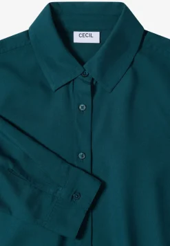 Hemdbluse in Unifarbe