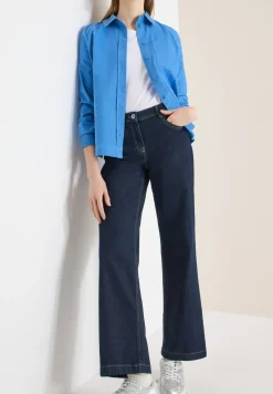 Hemdbluse in Unifarbe
