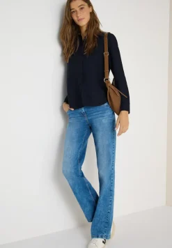 Hemdbluse in Unifarbe