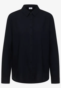 Hemdbluse in Unifarbe
