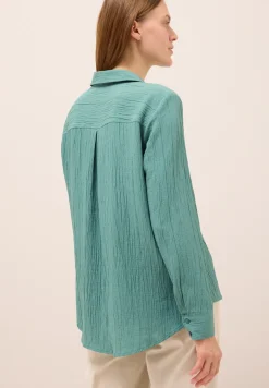 Hemdbluse mit Struktur