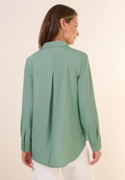Hemdbluse mit Struktur