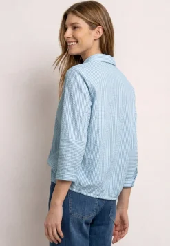 Hemdbluse in Seersucker-Qualität
