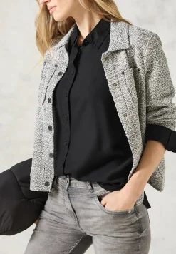 Hemdbluse in Unifarbe
