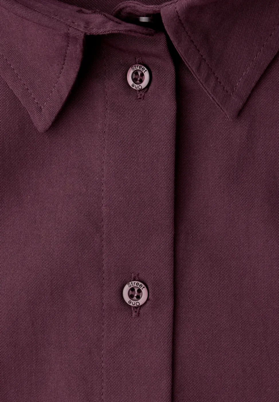 Hemdbluse in Unifarbe