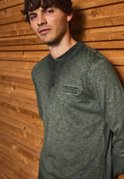 Henley Langarmshirt