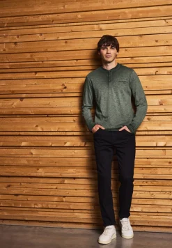Henley Langarmshirt