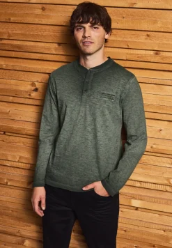 Henley Langarmshirt