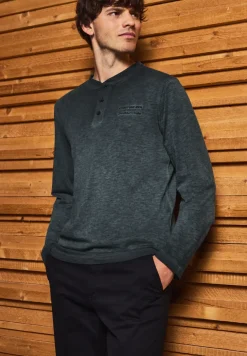 Henley Langarmshirt