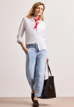 High Waist Barrel Leg Jeans im Loose Fit