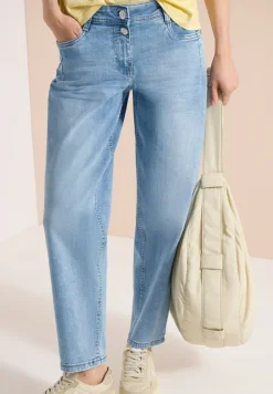 High Waist Barrel Leg Jeans im Loose Fit