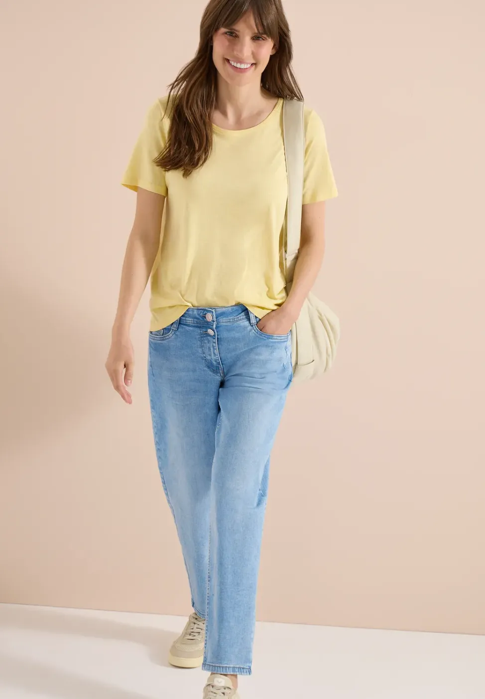 High Waist Barrel Leg Jeans im Loose Fit