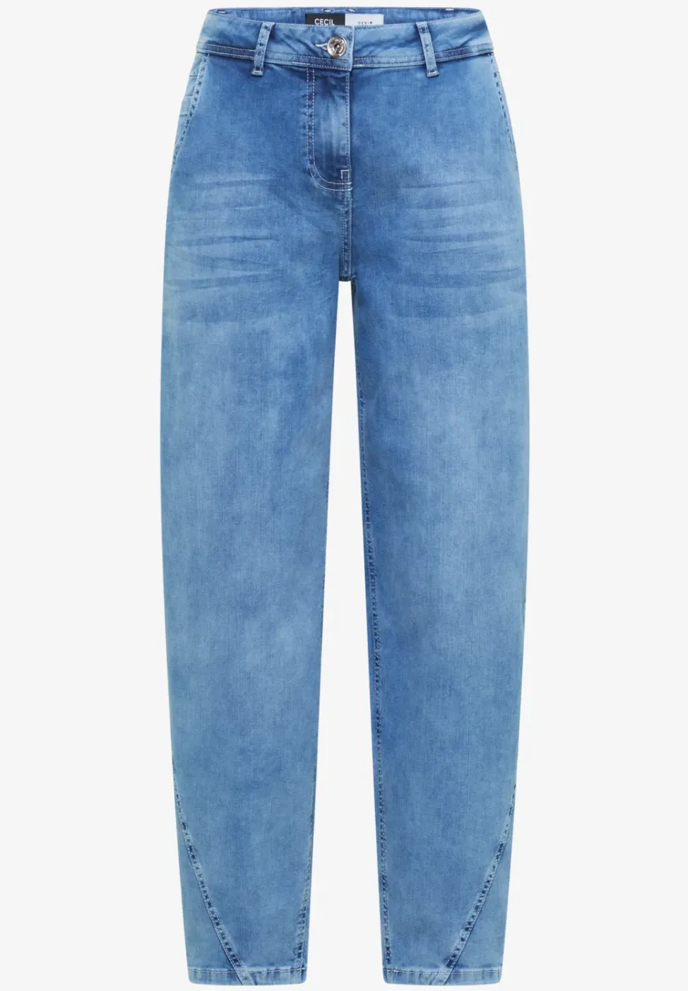 High Waist Barrel Leg Jeans im Loose Fit