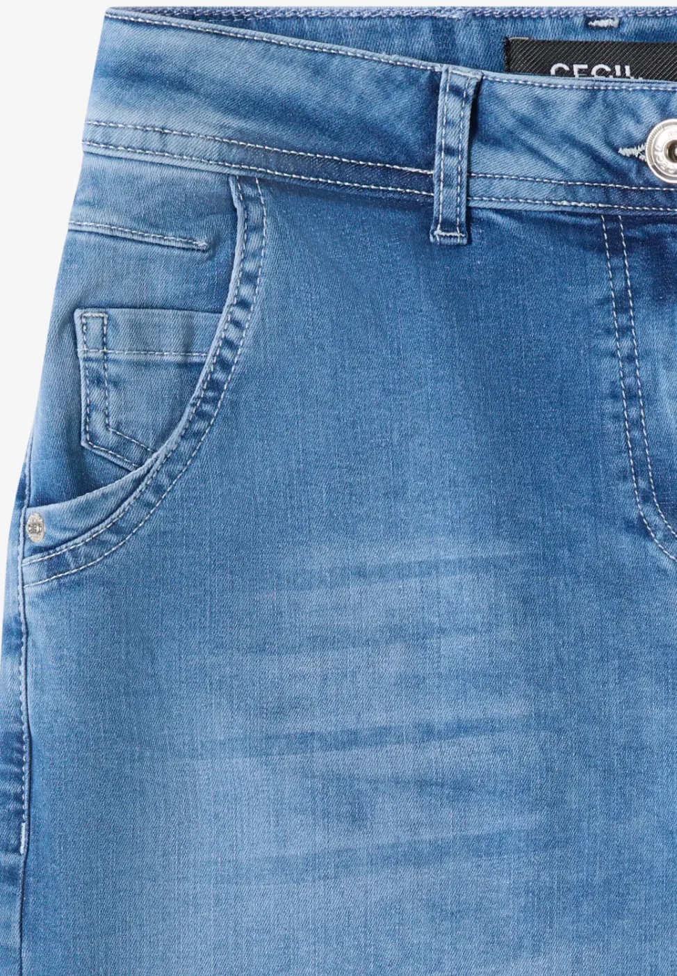 High Waist Barrel Leg Jeans im Loose Fit