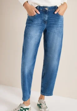 High Waist Barrel Leg Jeans im Loose Fit