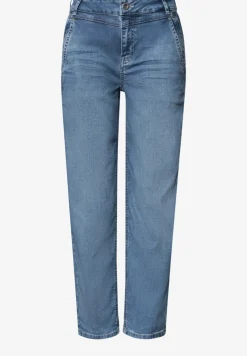 High Waist Barrel Leg Jeans im Loose Fit
