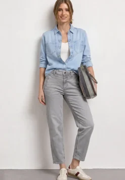High Waist Barrel Leg Jeans im Loose Fit