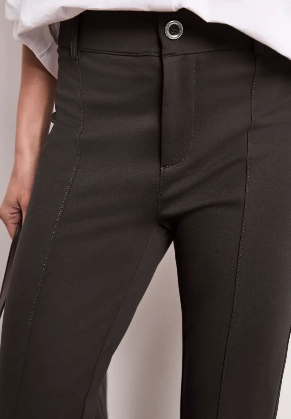 High Waist Bootcut Hose im Skinny Fit