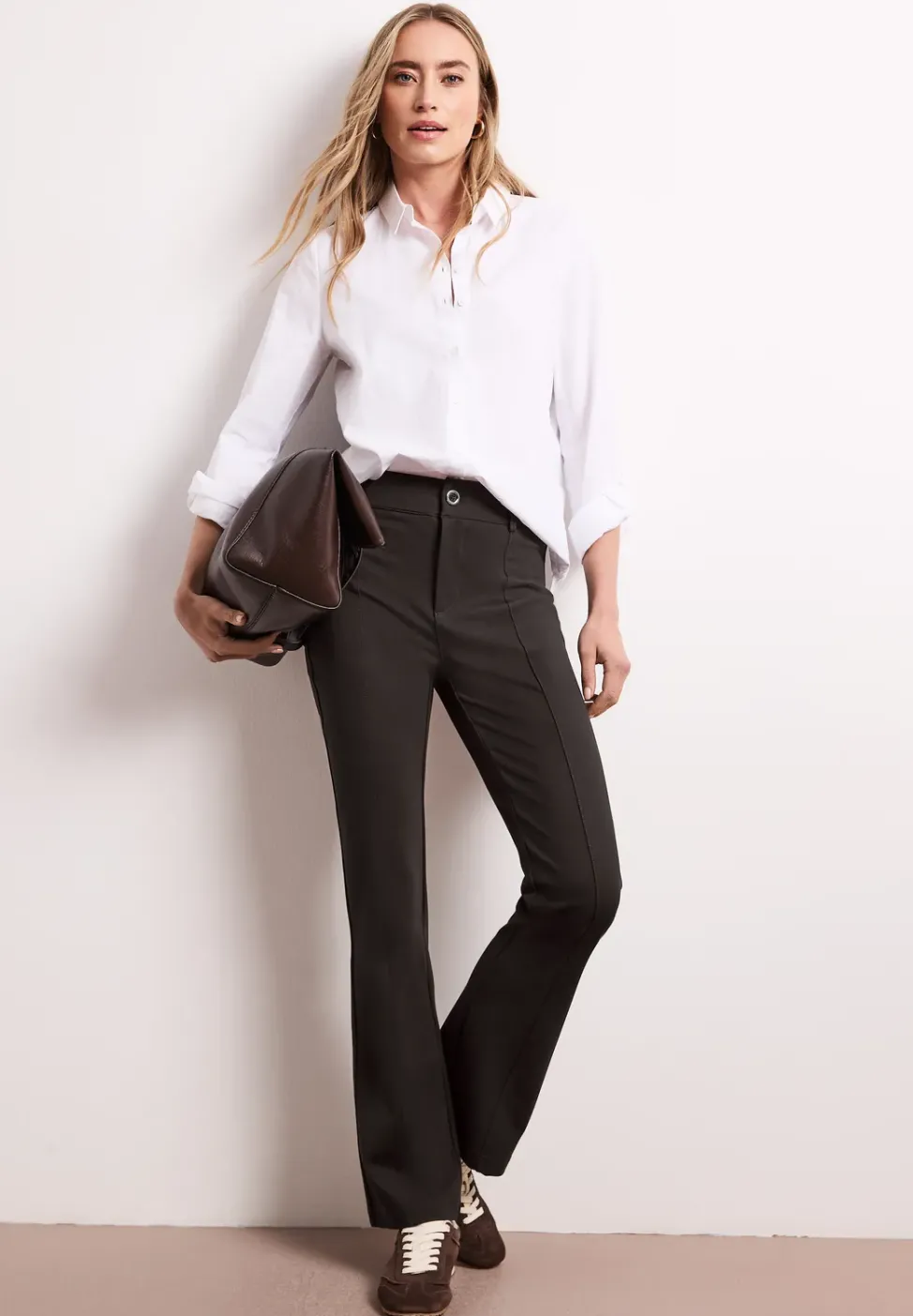 High Waist Bootcut Hose im Skinny Fit