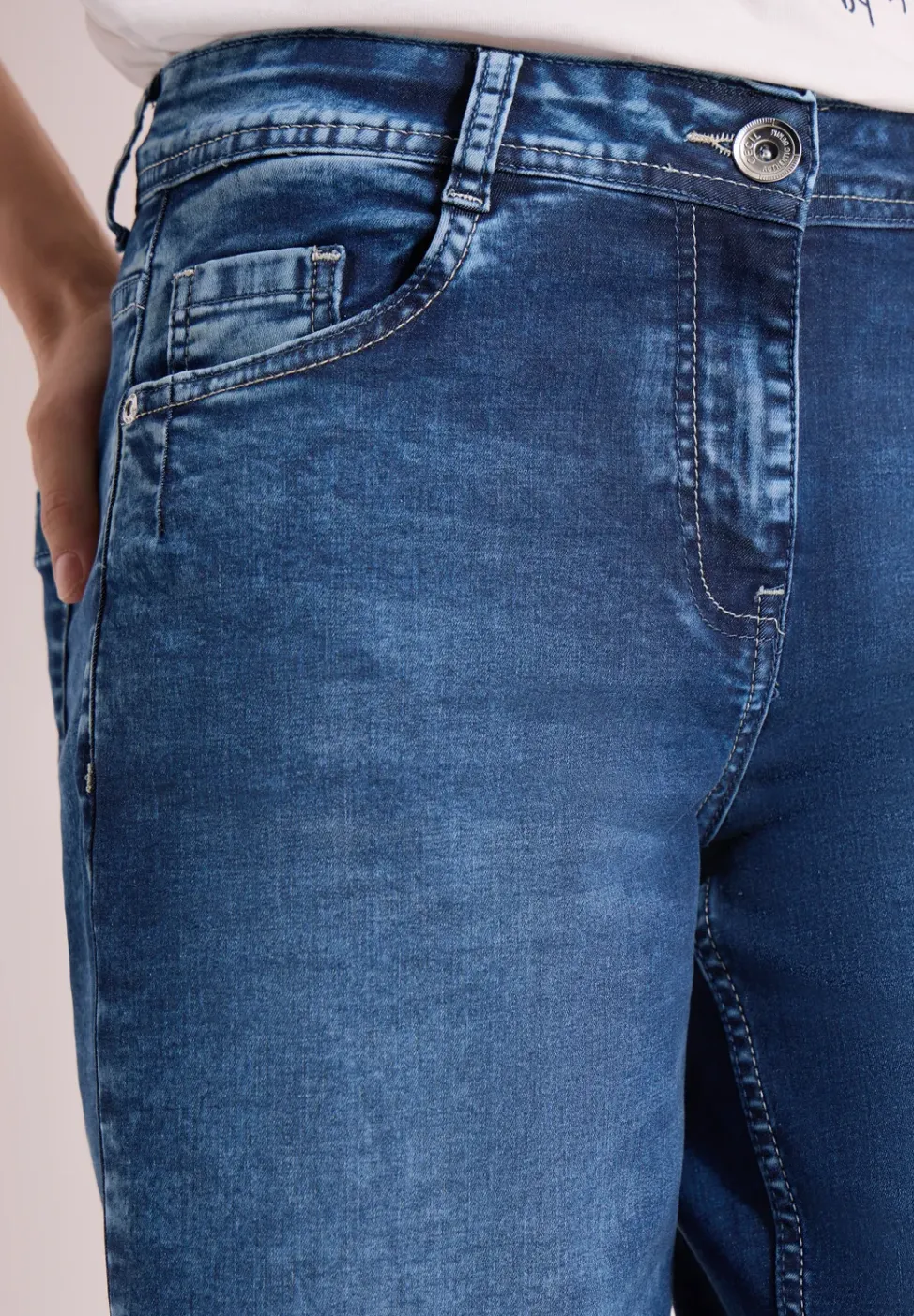 High Waist Jeansshorts im Loose Fit