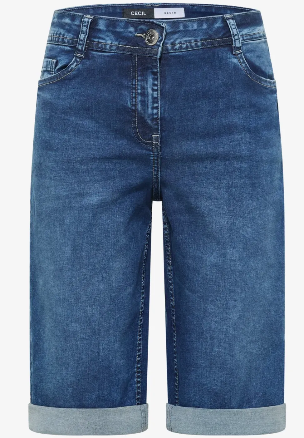 High Waist Jeansshorts im Loose Fit
