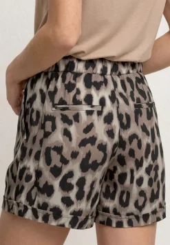 High Waist Shorts mit Paperbag-Bund