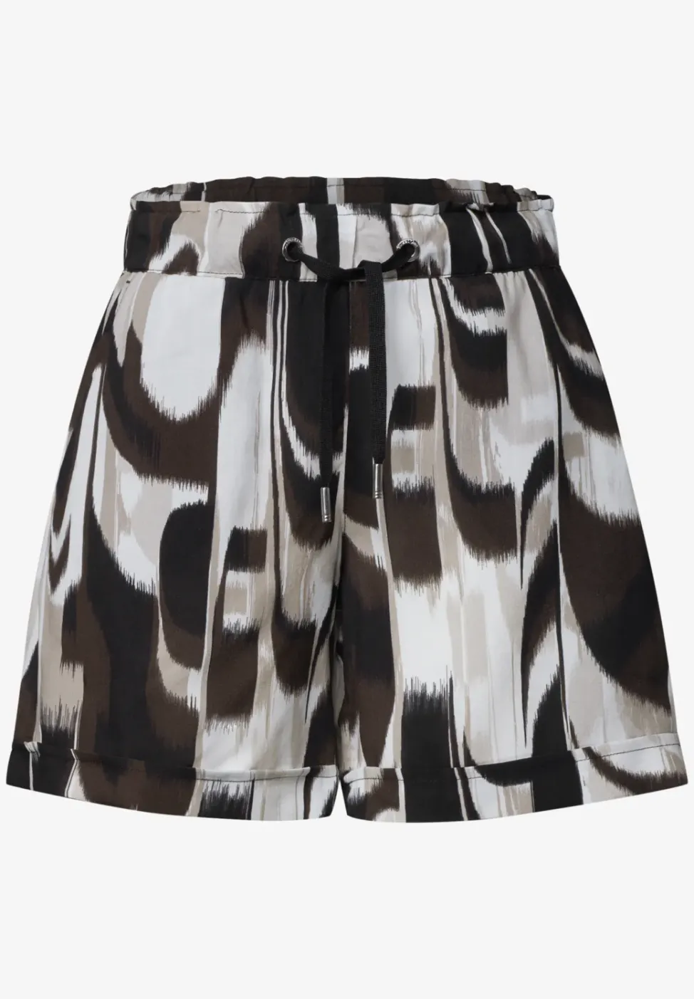 High Waist Shorts mit Paperbag-Bund