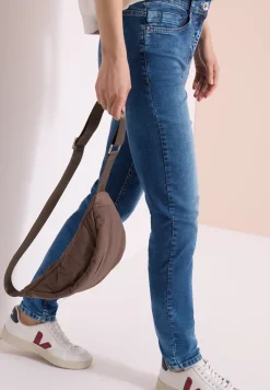 High Waist Slim Leg Jeans im Slim Fit