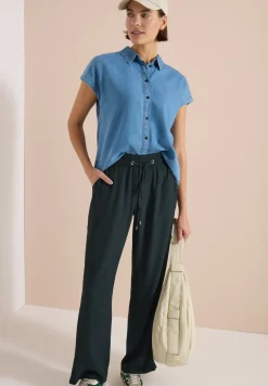 High Waist Straight Leg Hose im Loose Fit