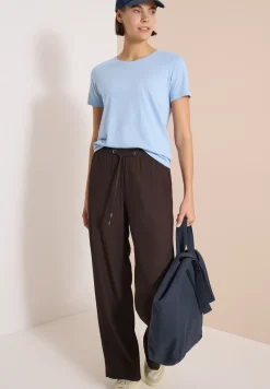 High Waist Straight Leg Hose im Loose Fit