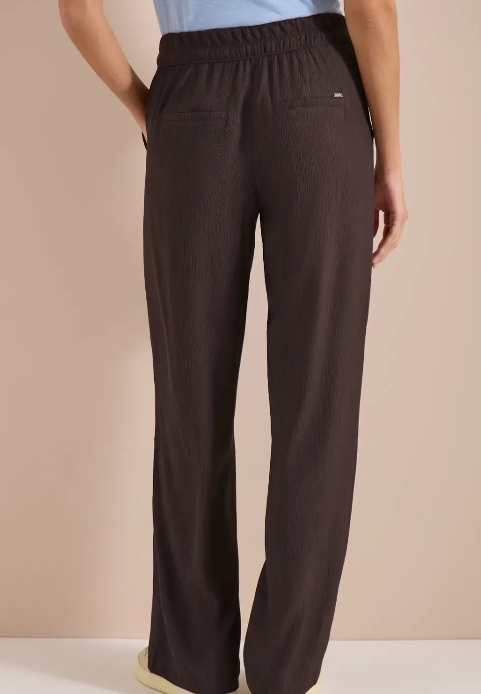High Waist Straight Leg Hose im Loose Fit