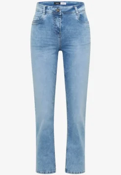 High Waist Straight Leg Jeans im Slim Fit